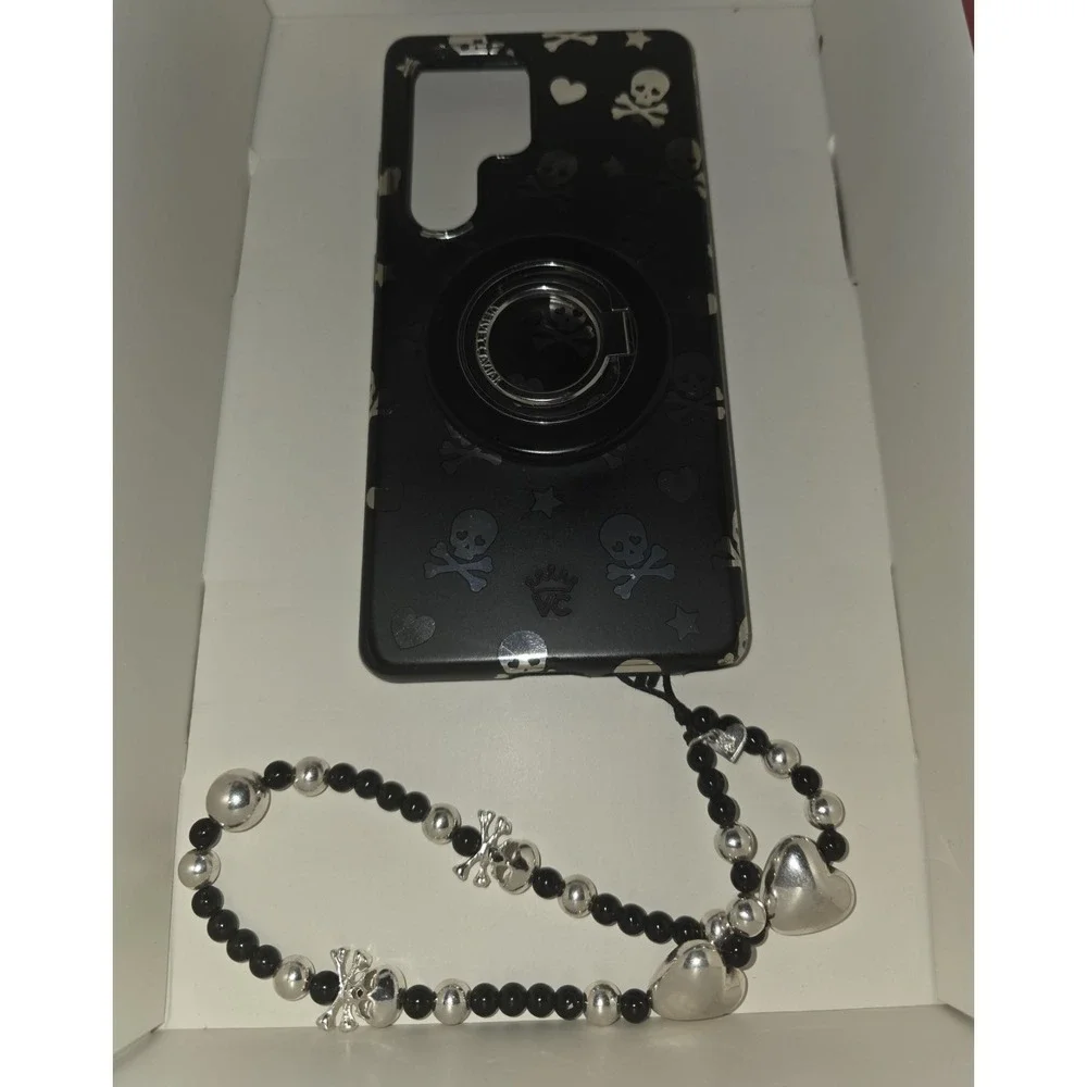 Chrome Skulls Samsung Galaxy S25 Ultra Mag Case Ring Strap Velvet Caviar USED